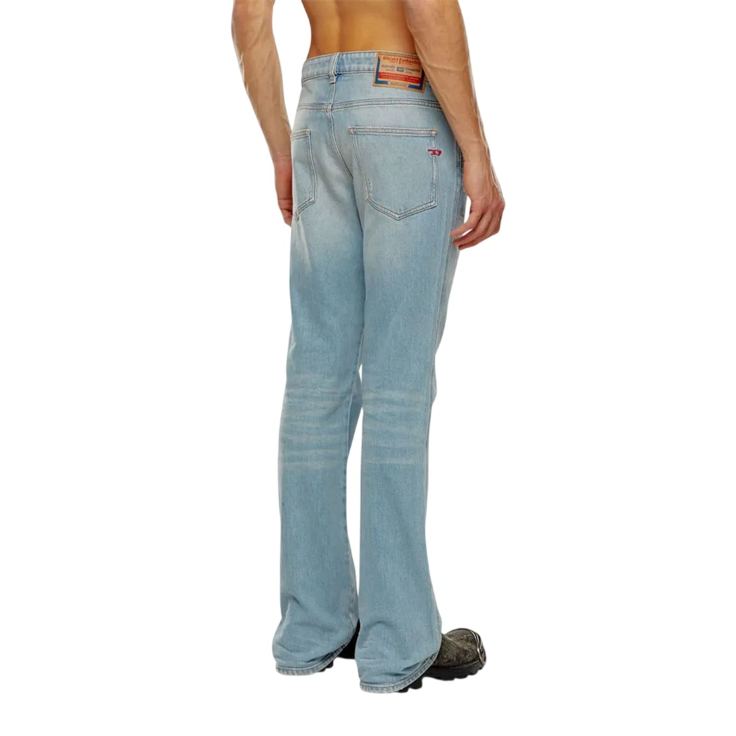 Blue Denim - Back - Diesel Mens 1998 Light Wash Straight Leg Jeans