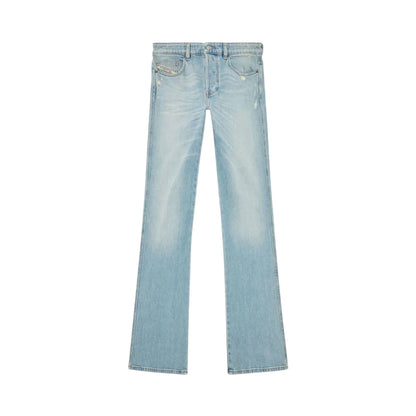 Blue Denim - Front - Diesel Mens 1998 Light Wash Straight Leg Jeans