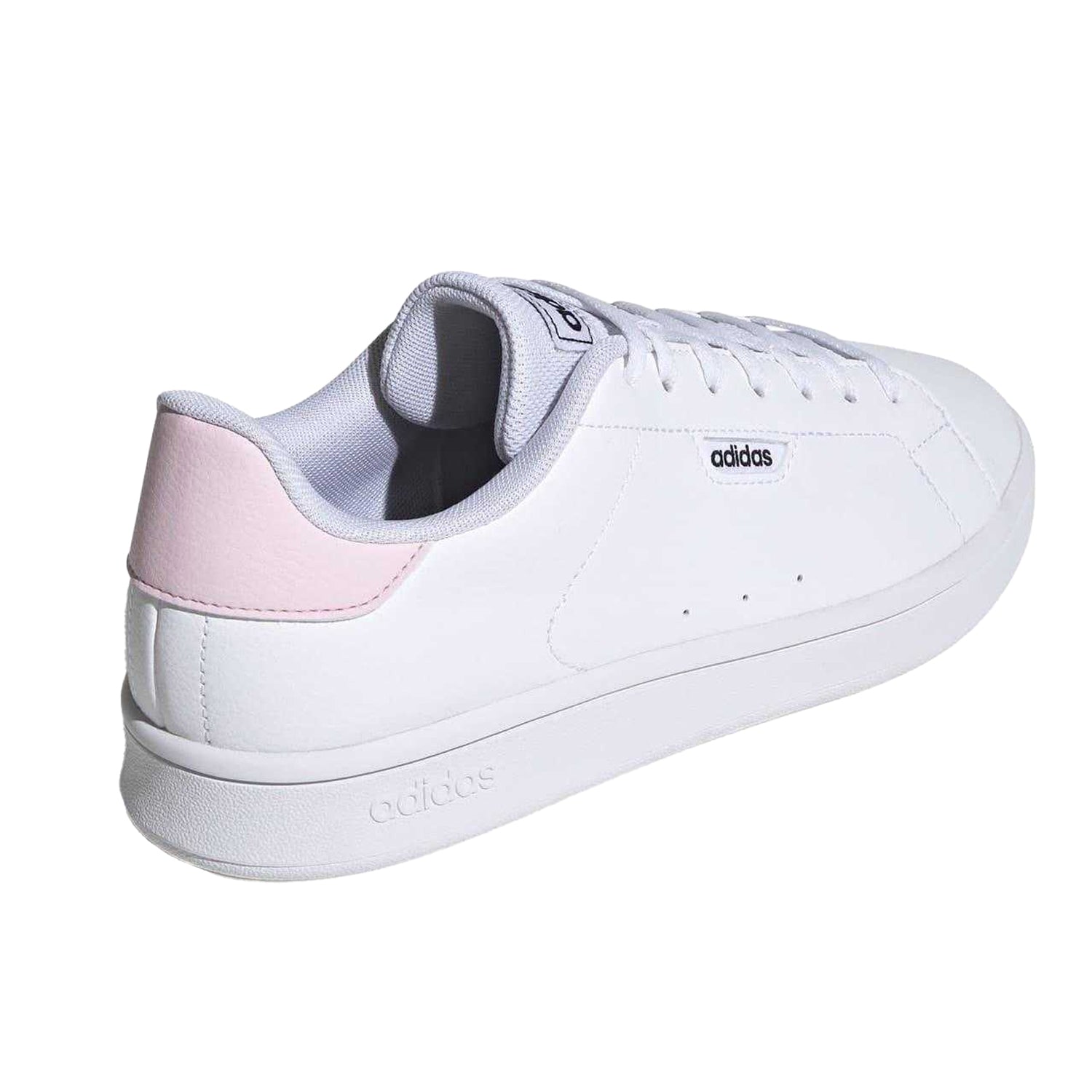 White-Pink - Back - Adidas Womens-Ladies Urban Court Shoes