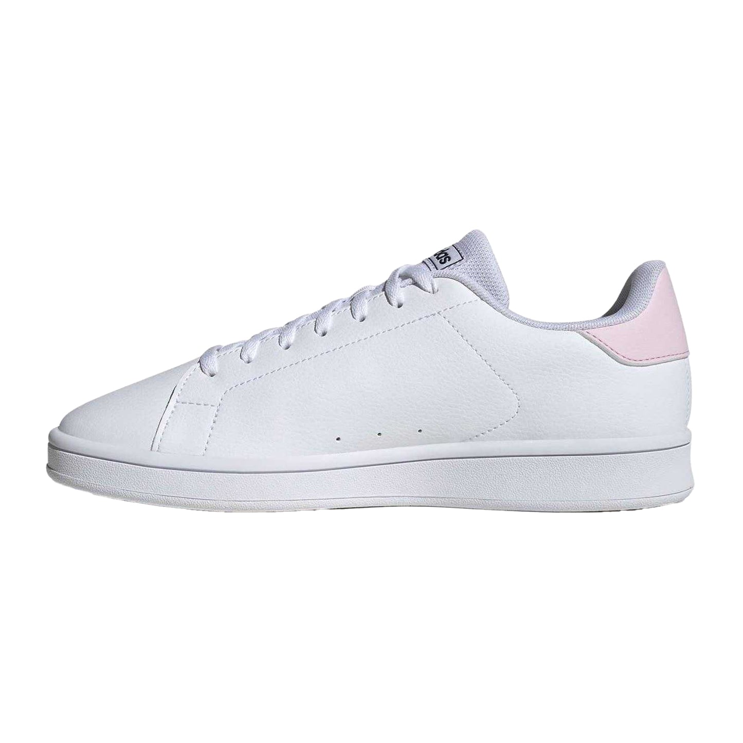 White-Pink - Side - Adidas Womens-Ladies Urban Court Shoes