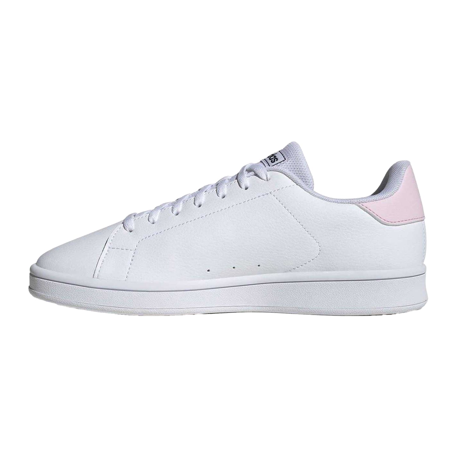 White-Pink - Side - Adidas Womens-Ladies Urban Court Shoes