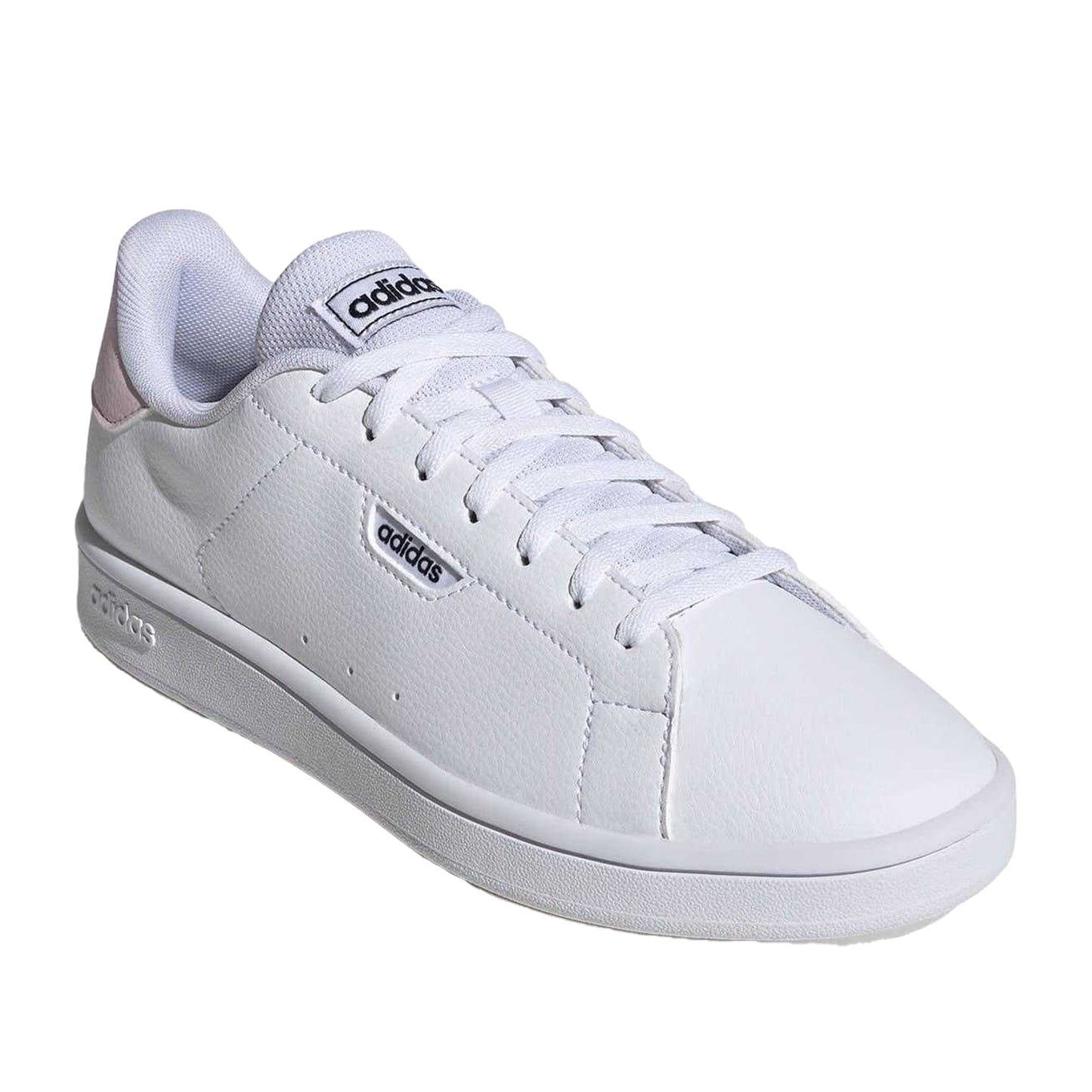 White-Pink - Pack Shot - Adidas Womens-Ladies Urban Court Shoes