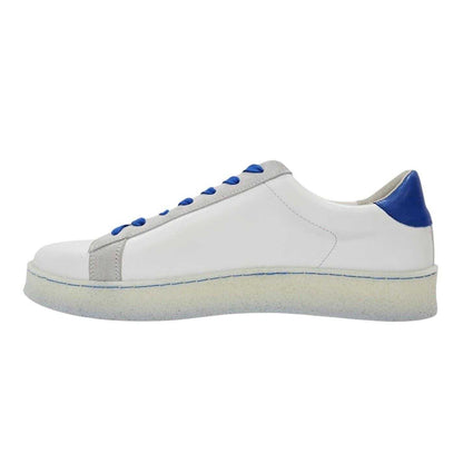 Blue-Grey - Side - Loyalti Mens Castro Leather Trainers