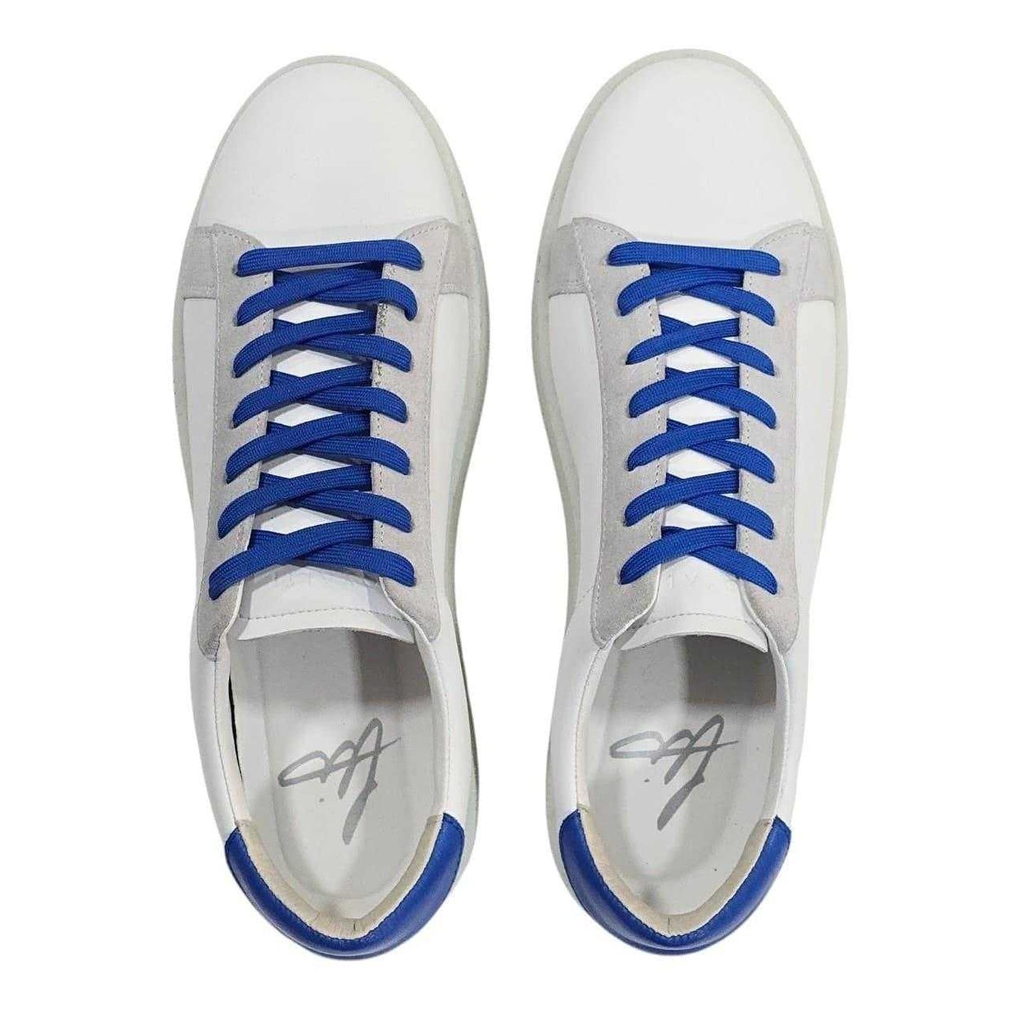 Blue-Grey - Lifestyle - Loyalti Mens Castro Leather Trainers