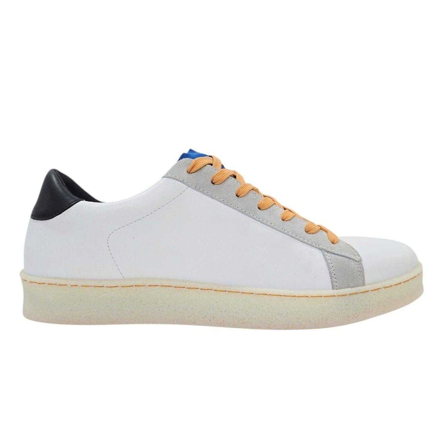Blue-Orange - Front - Loyalti Mens Castro Leather Trainers