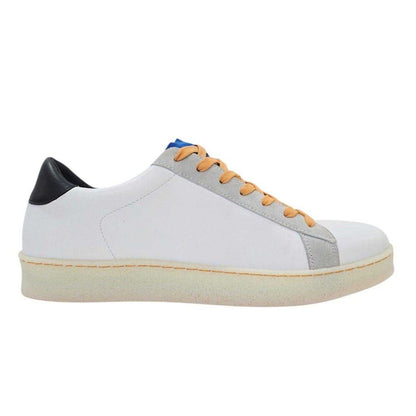 Blue-Orange - Front - Loyalti Mens Castro Leather Trainers