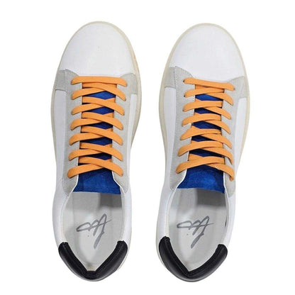 Blue-Orange - Lifestyle - Loyalti Mens Castro Leather Trainers