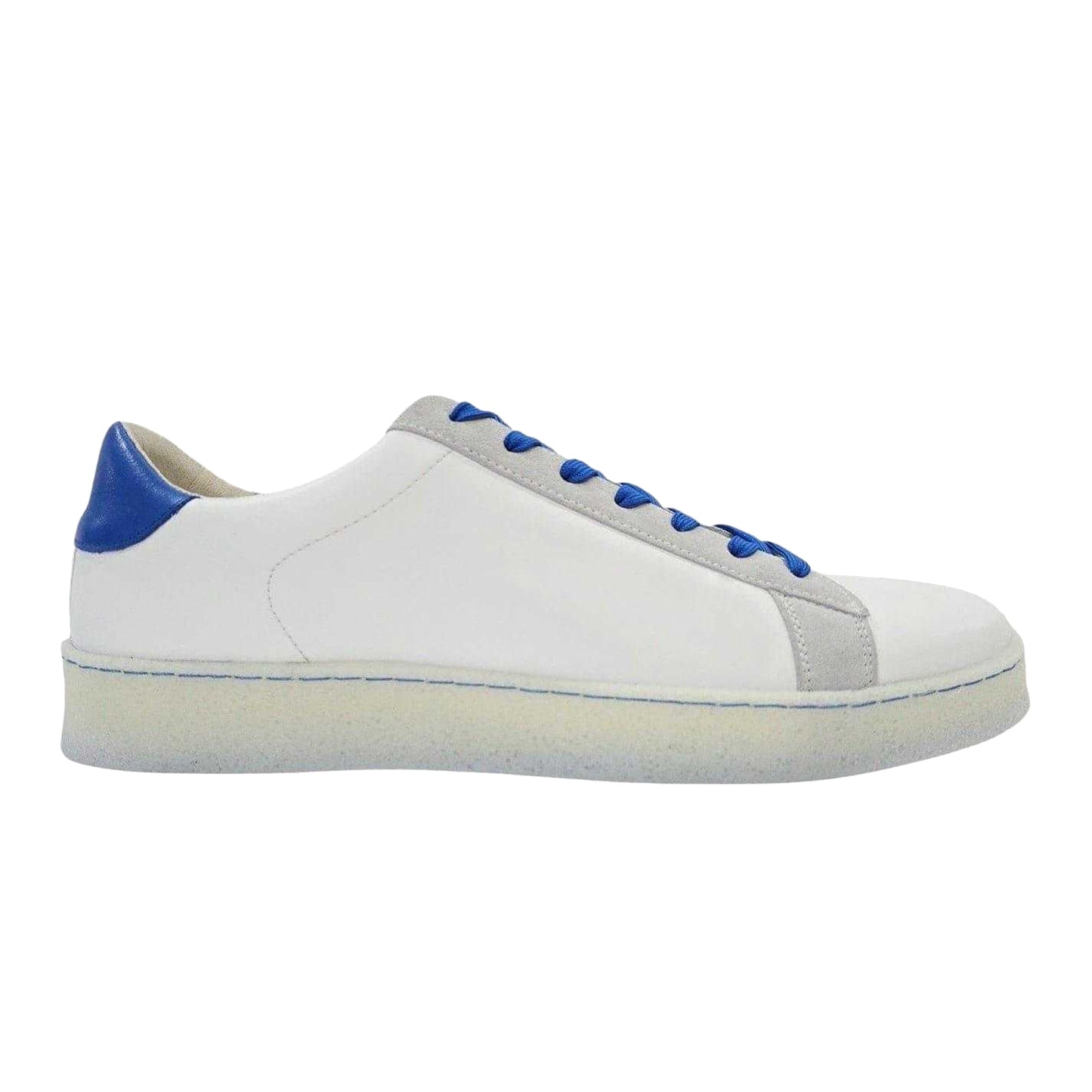 Blue-Grey - Front - Loyalti Mens Castro Leather Trainers