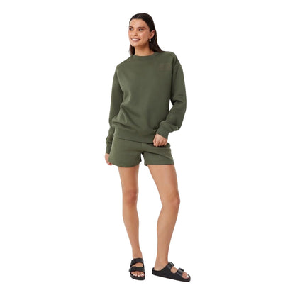 Khaki Green - Lifestyle - Jack Wills Womens-Ladies Crew Neck Regular Sweatshirt