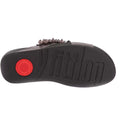 Grey-Black - Side - FitFlop Womens-Ladies Lulu Bauble-Bead Cross Strap Sandals