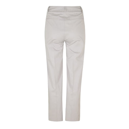 Silver - Back - Boss Womens-Ladies Tecarino Straight Leg Trousers