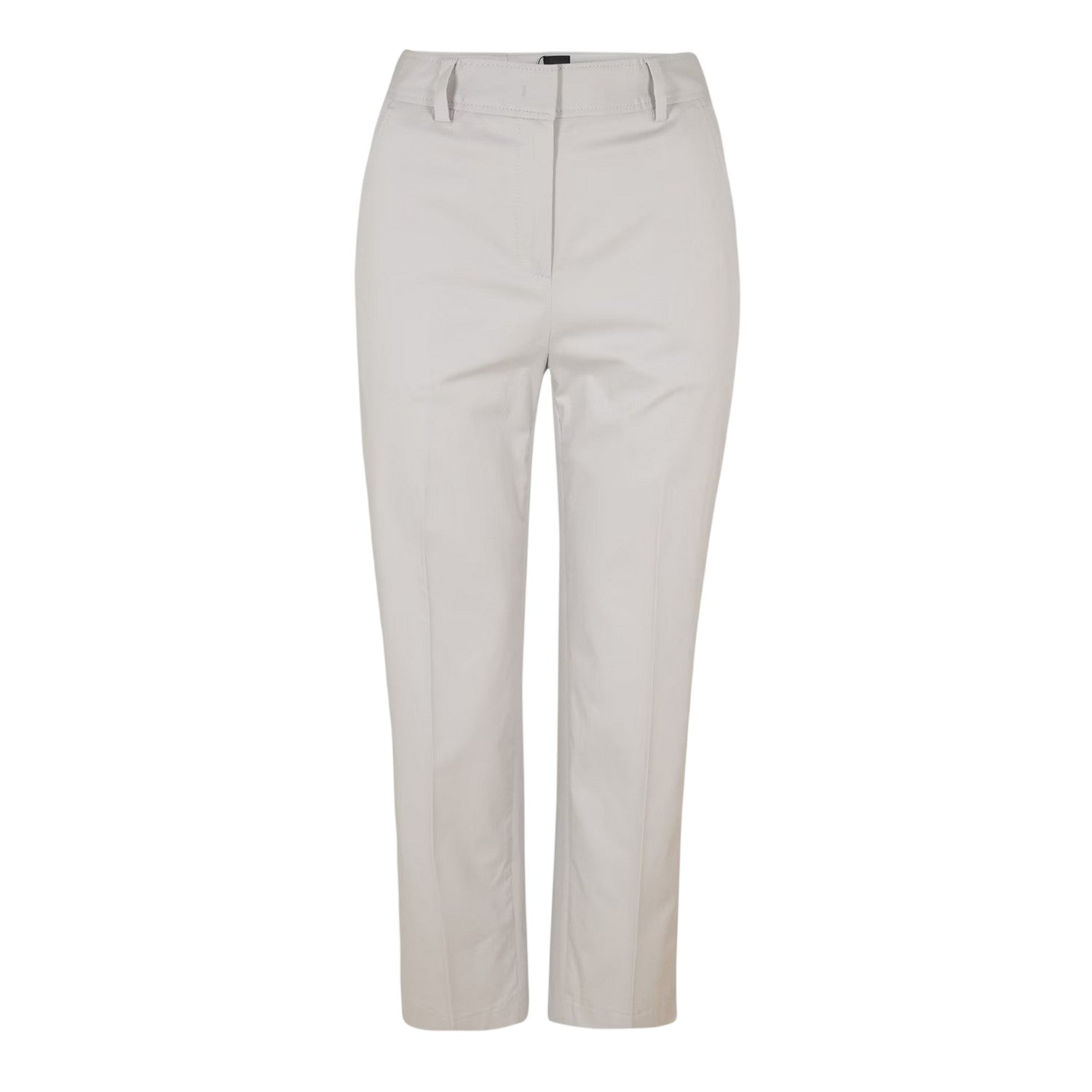 Silver - Front - Boss Womens-Ladies Tecarino Straight Leg Trousers