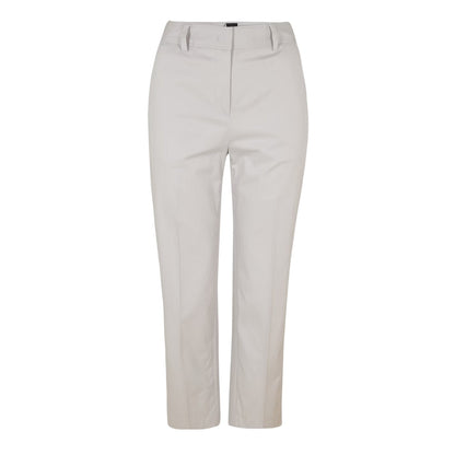 Silver - Front - Boss Womens-Ladies Tecarino Straight Leg Trousers
