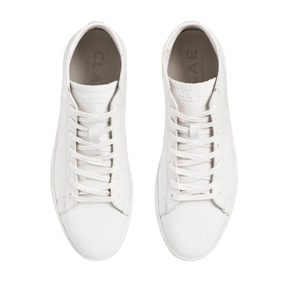 White - Back - CLAE Childrens-Kids Bradley Leather Trainers