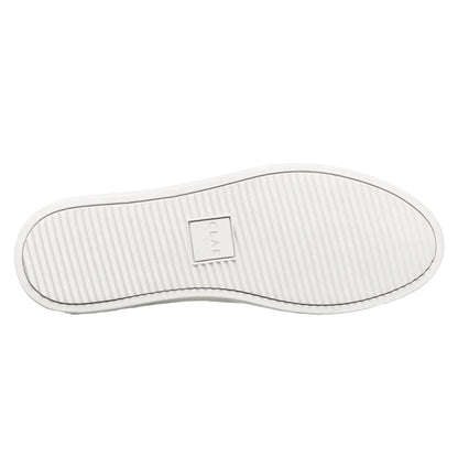 White - Side - CLAE Childrens-Kids Bradley Leather Trainers