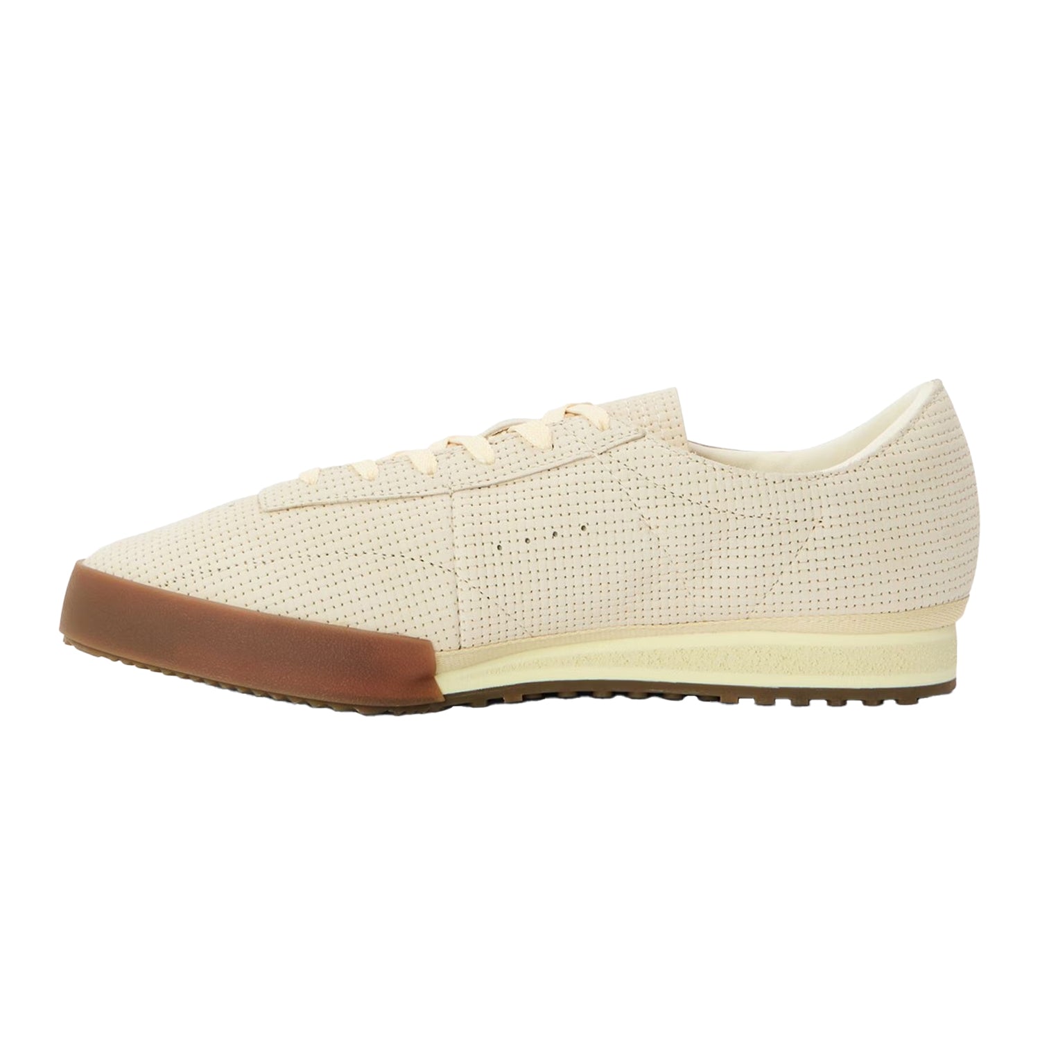 Off White - Back - Lacoste Mens Aura Leather Trainers
