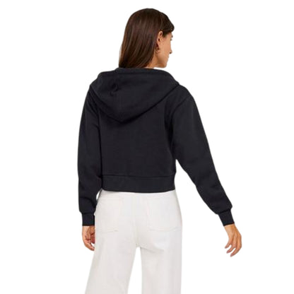 Black - Back - JJXX Womens-Ladies Abbie Hooded Casual Full Zip Hoodie