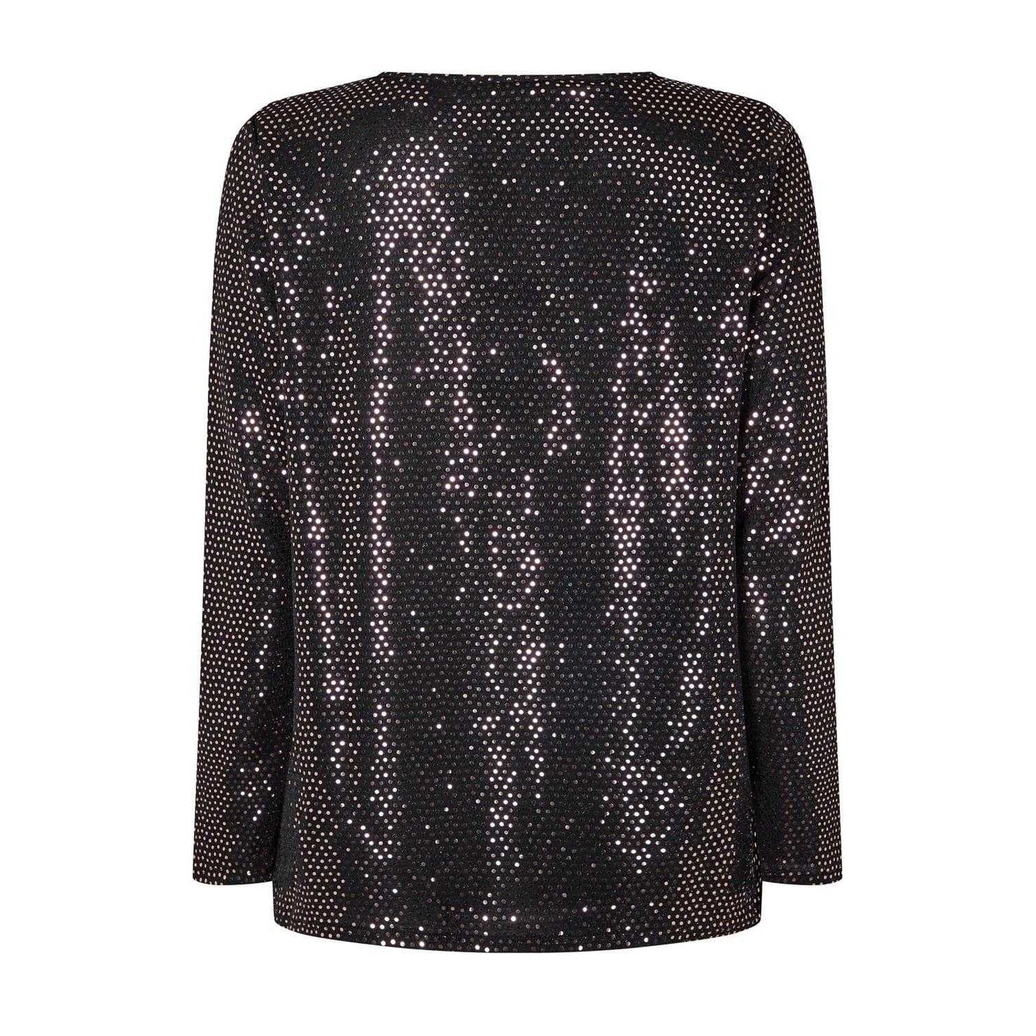 Metallic - Back - Biba Womens-Ladies Sparkle Wrap Top