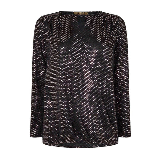 Metallic - Front - Biba Womens-Ladies Sparkle Wrap Top