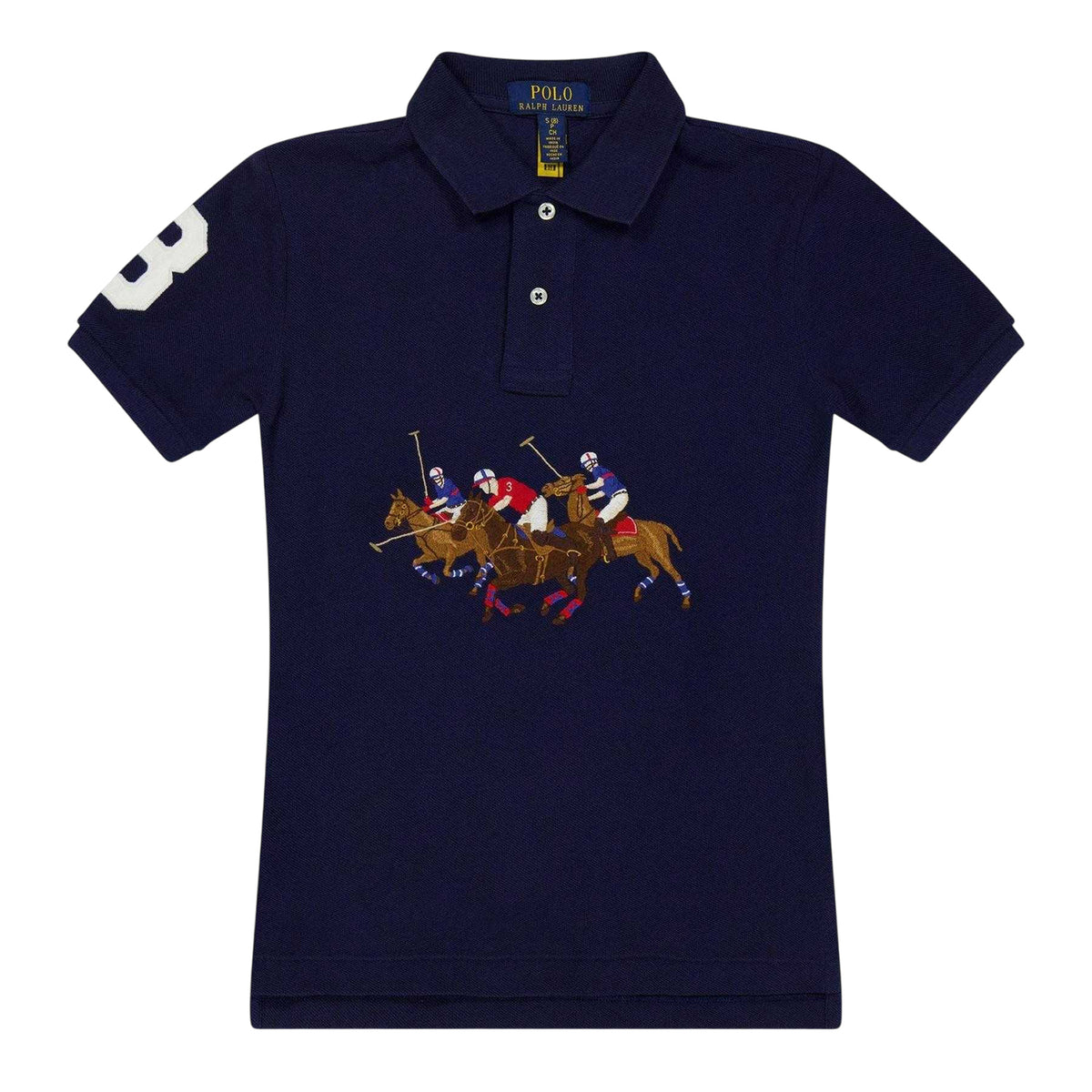 Navy - Front - Ralph Lauren Childrens-Kids Short-Sleeved Polo Shirt
