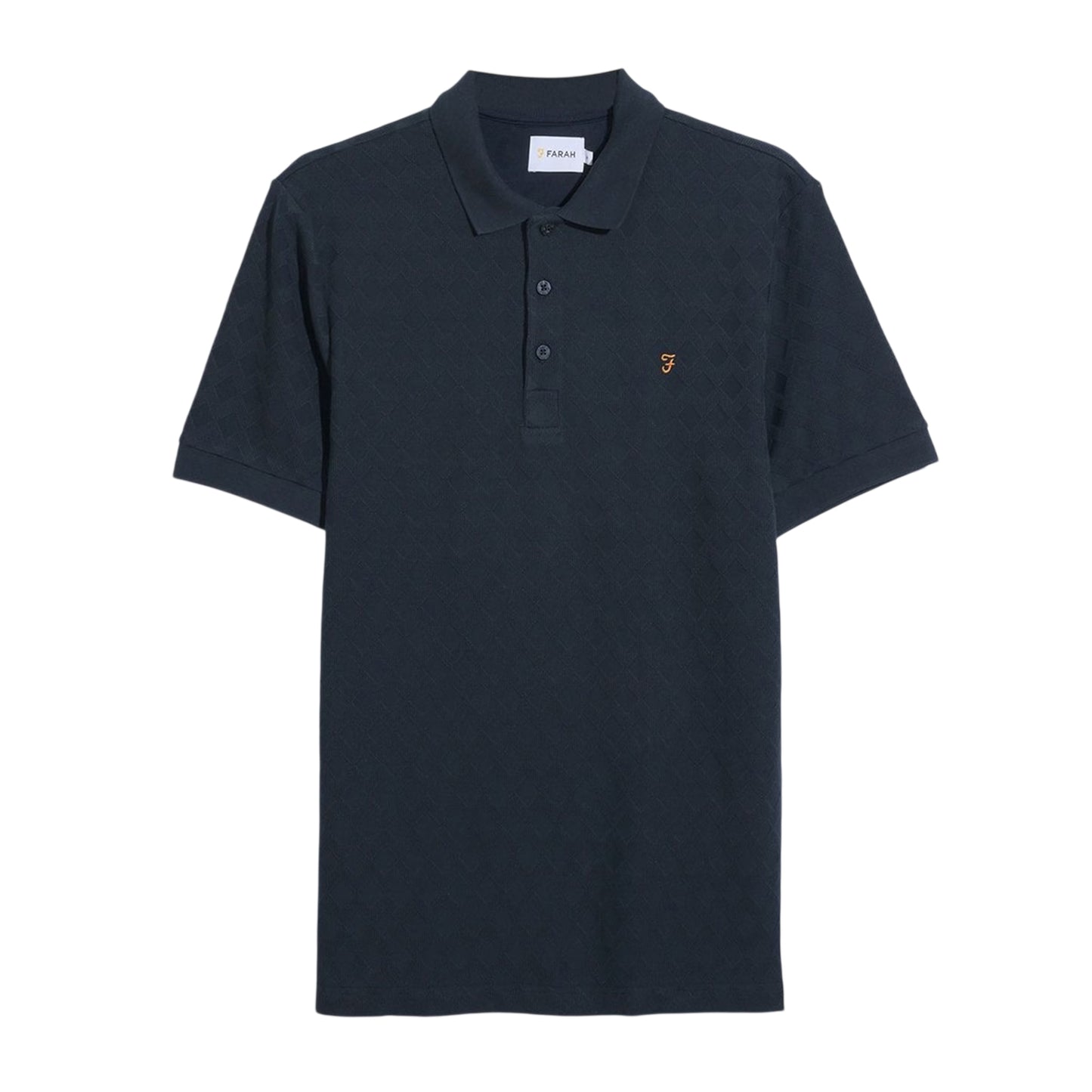 Navy Blue - Front - Farah Mens Horace Polo Shirt