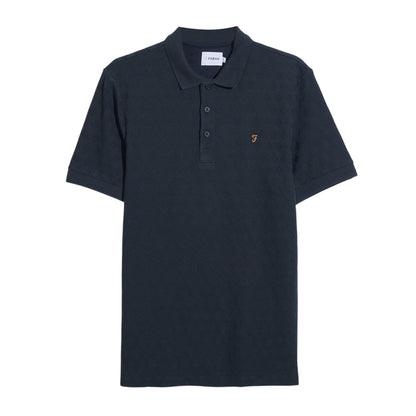 Navy Blue - Front - Farah Mens Horace Polo Shirt
