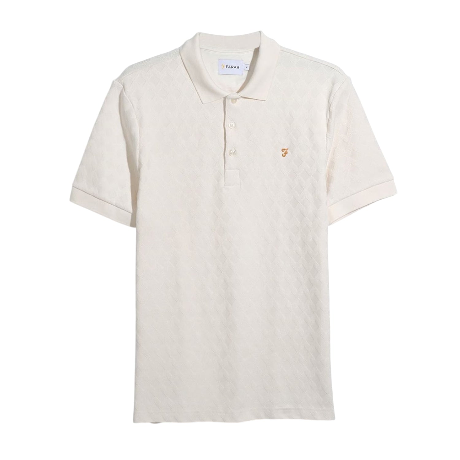 Ecru - Front - Farah Mens Horace Polo Shirt