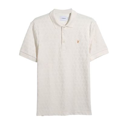 Ecru - Front - Farah Mens Horace Polo Shirt