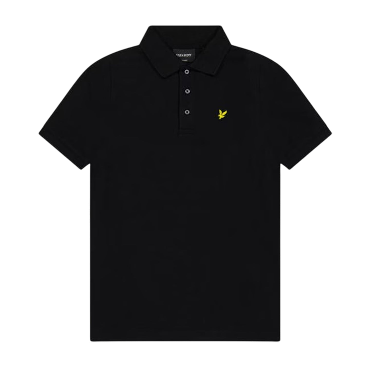 Jet Black - Front - Lyle & Scott Childrens-Kids Small Logo Polo Shirt