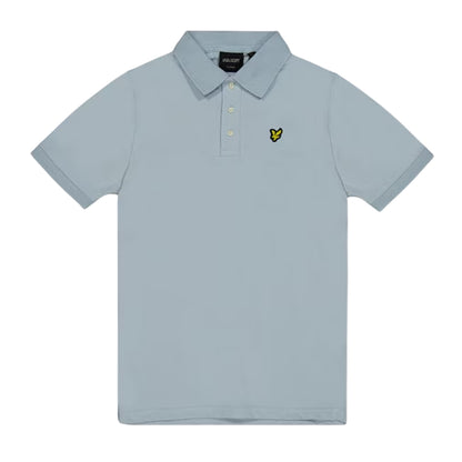 Opal Blue - Front - Lyle & Scott Childrens-Kids Small Logo Polo Shirt