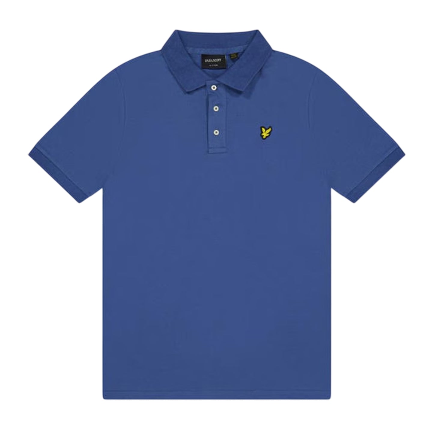Cornflower Blue - Front - Lyle & Scott Childrens-Kids Small Logo Polo Shirt