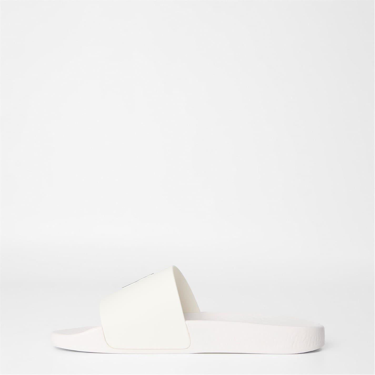 White-Navy-Off White-Navy - Back - Ralph Lauren Womens-Ladies Polo TPU Slides