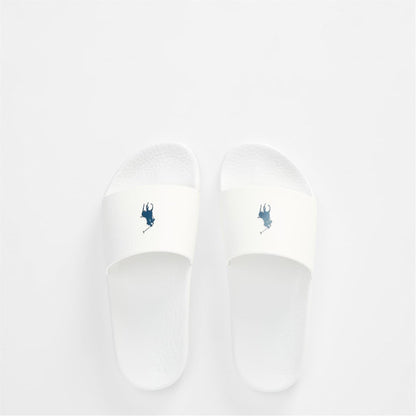 White-Navy-Off White-Navy - Lifestyle - Ralph Lauren Womens-Ladies Polo TPU Slides