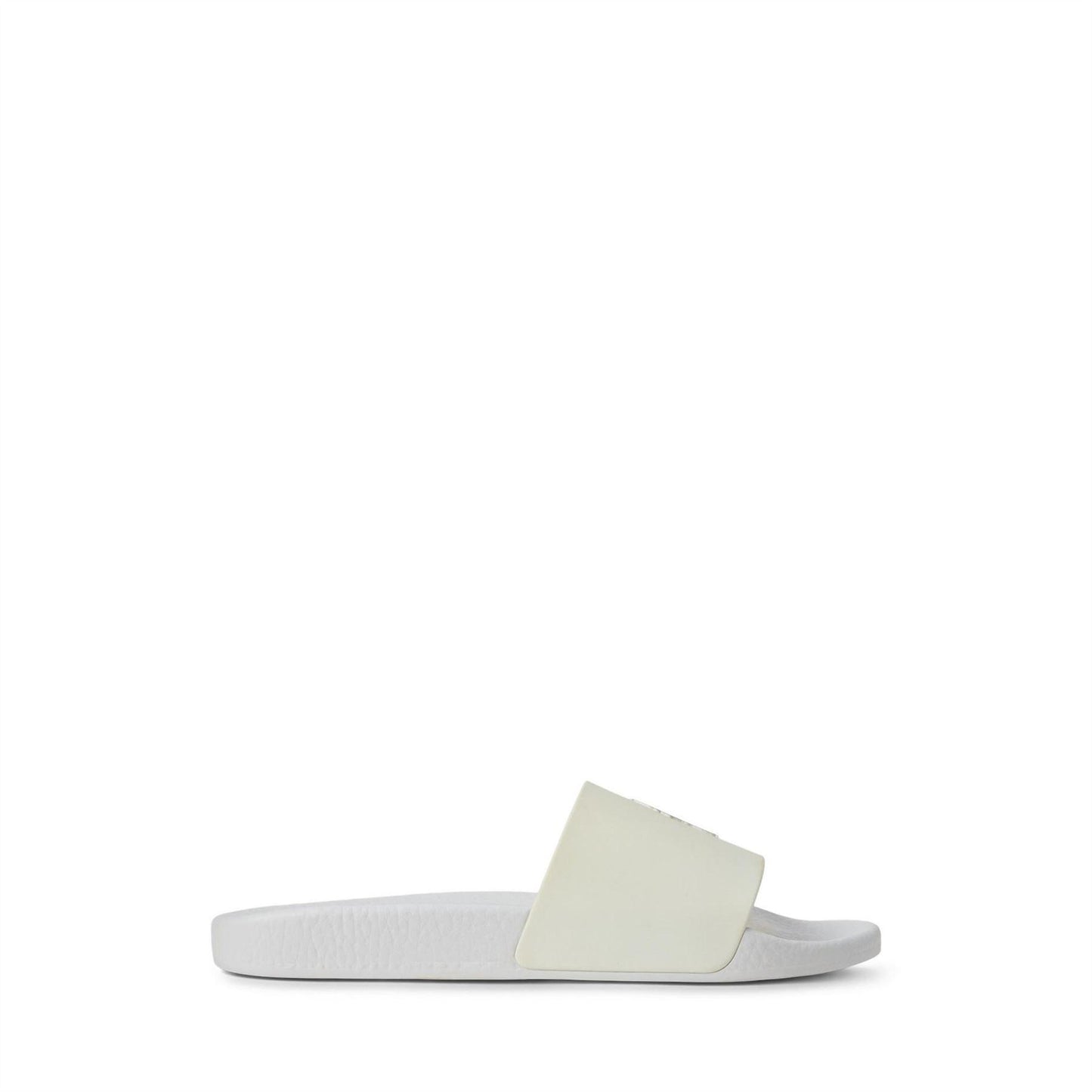 Off White-Navy - Front - Ralph Lauren Womens-Ladies Polo TPU Slides