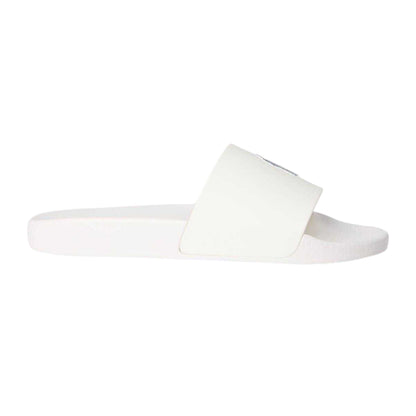 White-Navy - Front - Ralph Lauren Womens-Ladies Polo TPU Slides