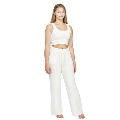 Ecru - Lifestyle - SikSilk Girls Lounge Vest Top