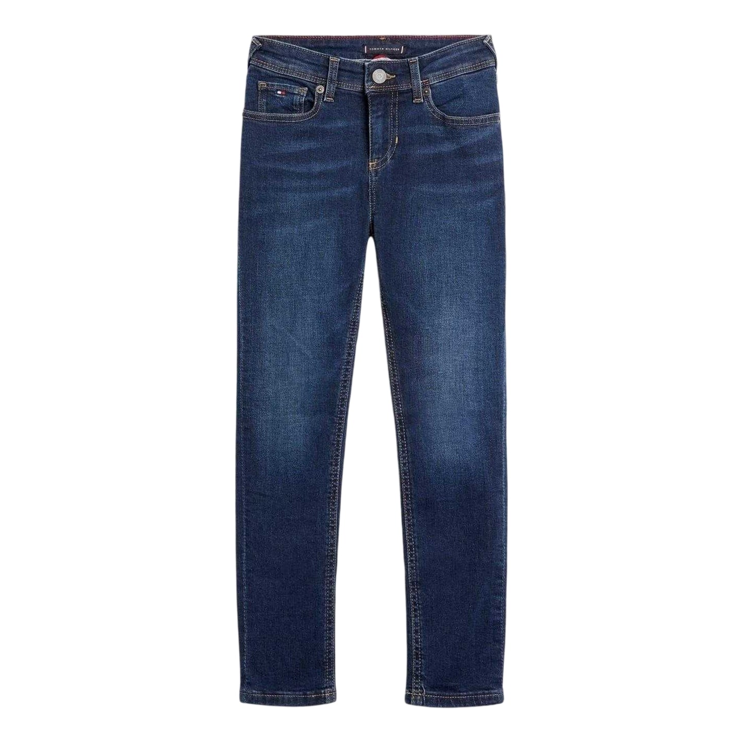 Dark Blue - Front - Tommy Hilfiger Childrens-Kids Scanton Slim Jeans