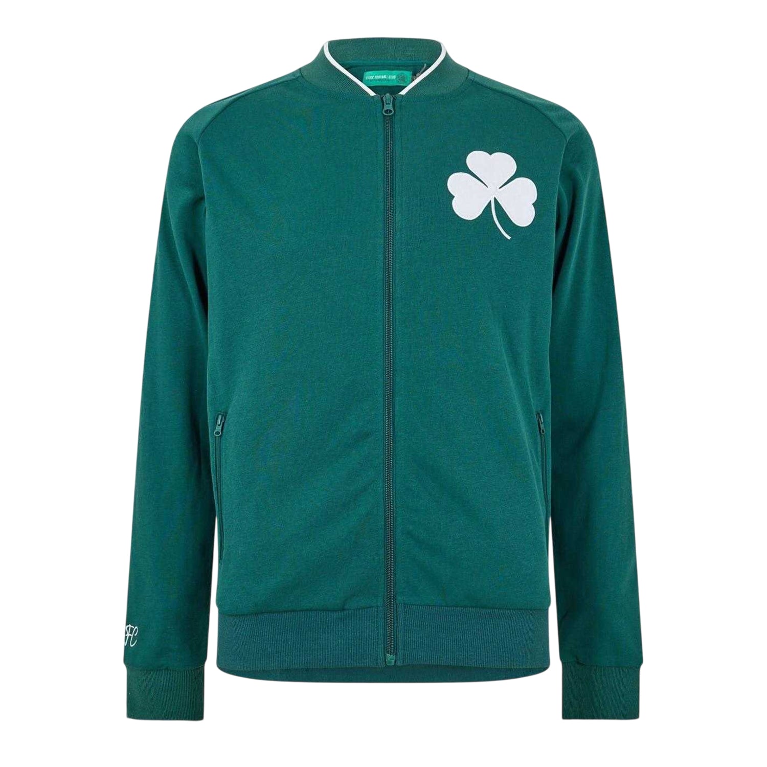 Green-White - Front - Celtic FC Mens 1925 Retro Track Jacket