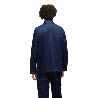 Dark Blue Faded - Back - Hugo Mens 080 Denim Jacket