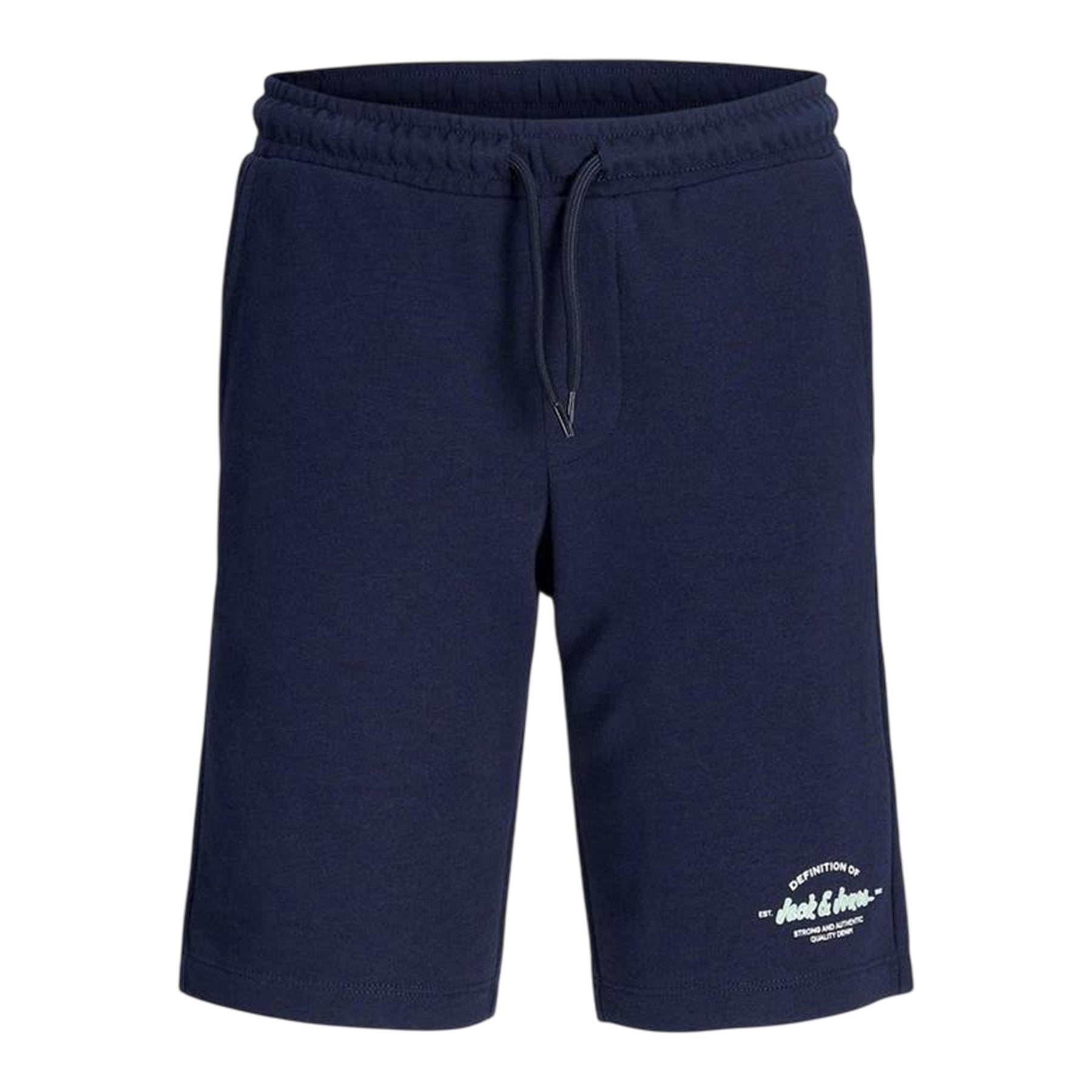 Navy-Mineral - Side - Jack And Jones Boys Fleece Shorts (Pack of 2)