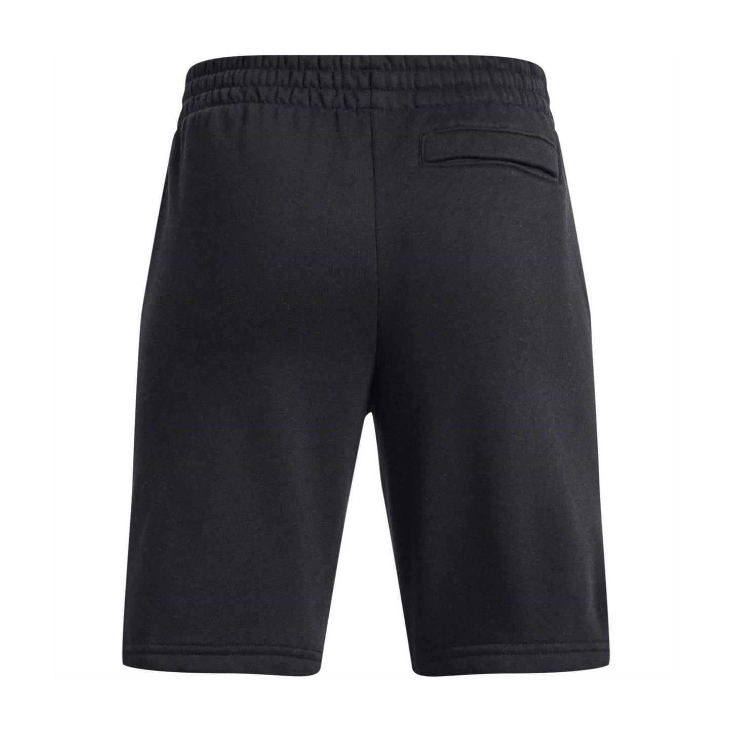 Black-White - Back - Under Armour Childrens-Kids Rival Fleece Shorts