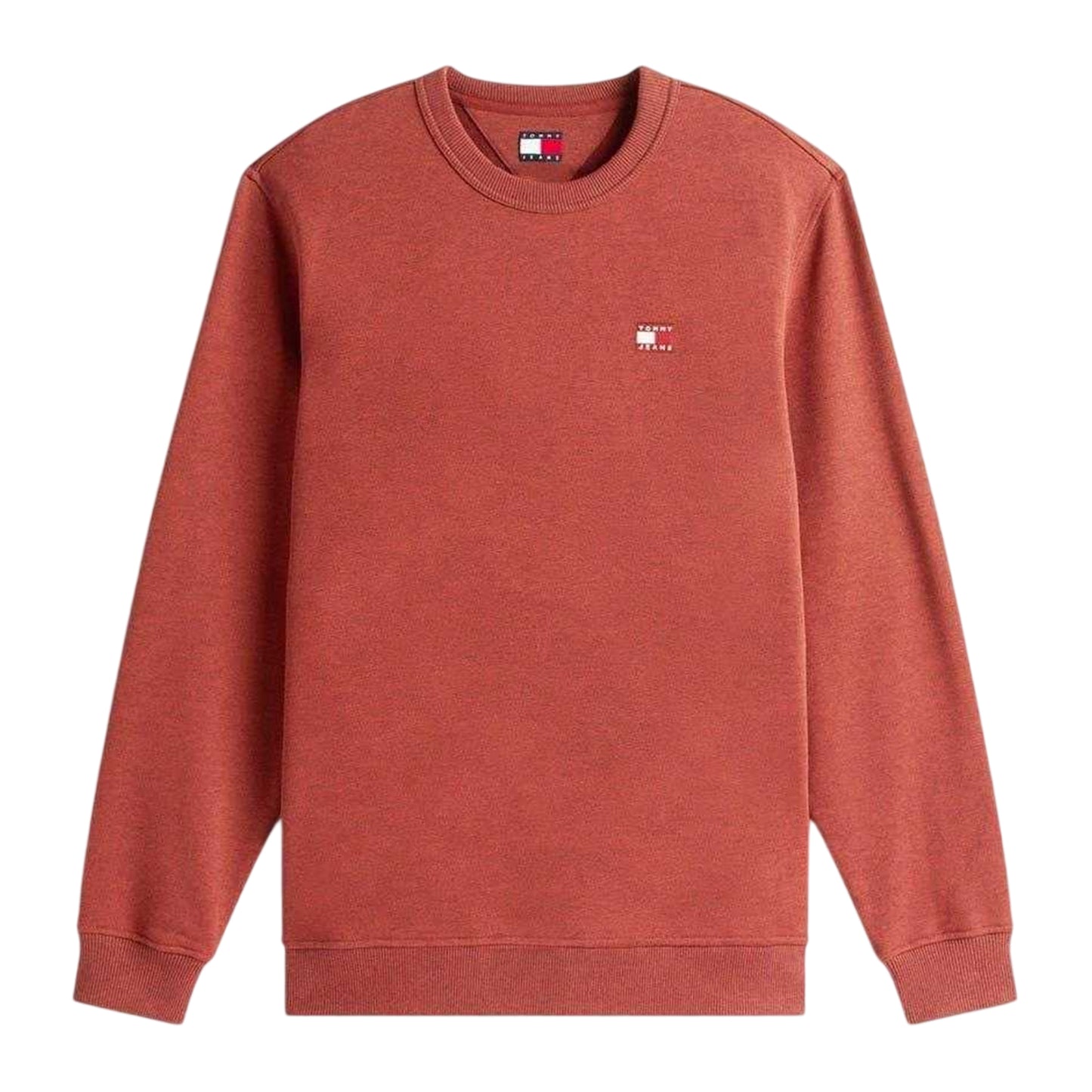 Terracotta - Front - Tommy Jeans Mens Logo Sweatshirt