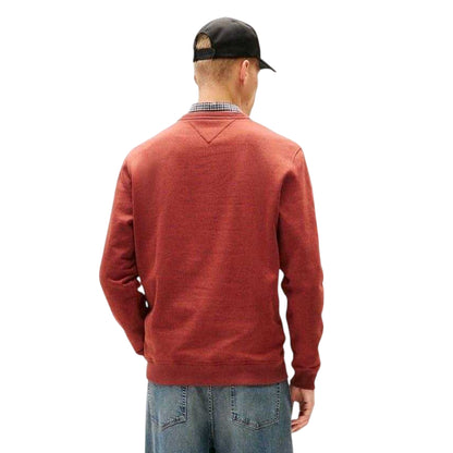 Terracotta - Back - Tommy Jeans Mens Logo Sweatshirt