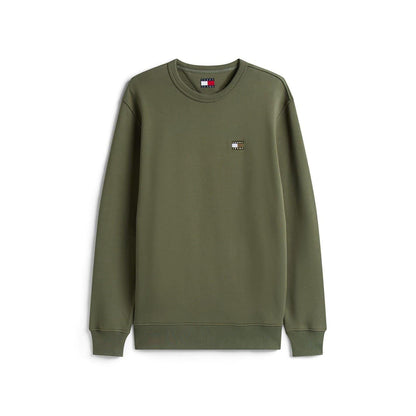 Pewter - Front - Tommy Jeans Mens Logo Sweatshirt
