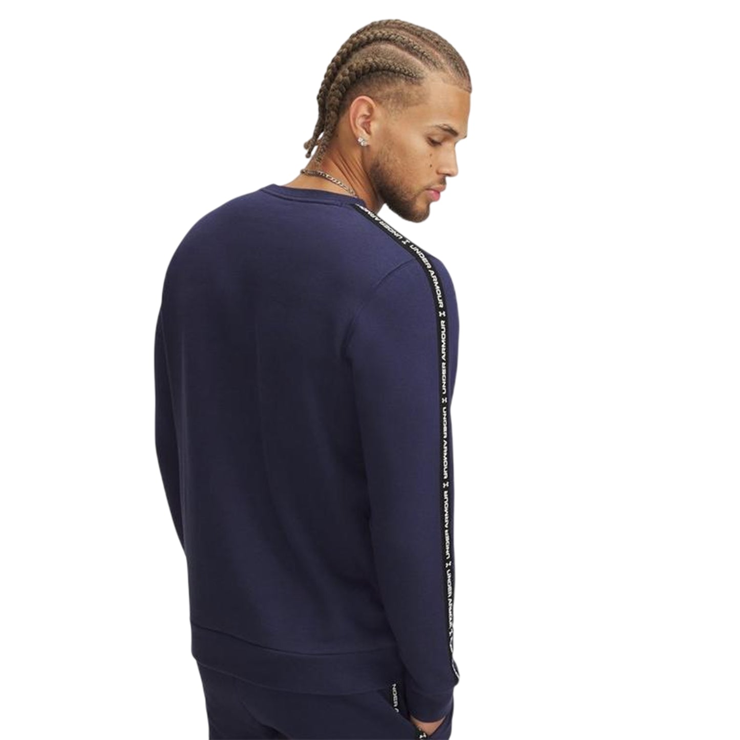 Navy-White - Back - Under Armour Mens Icon Regular Casual Sweatshirt