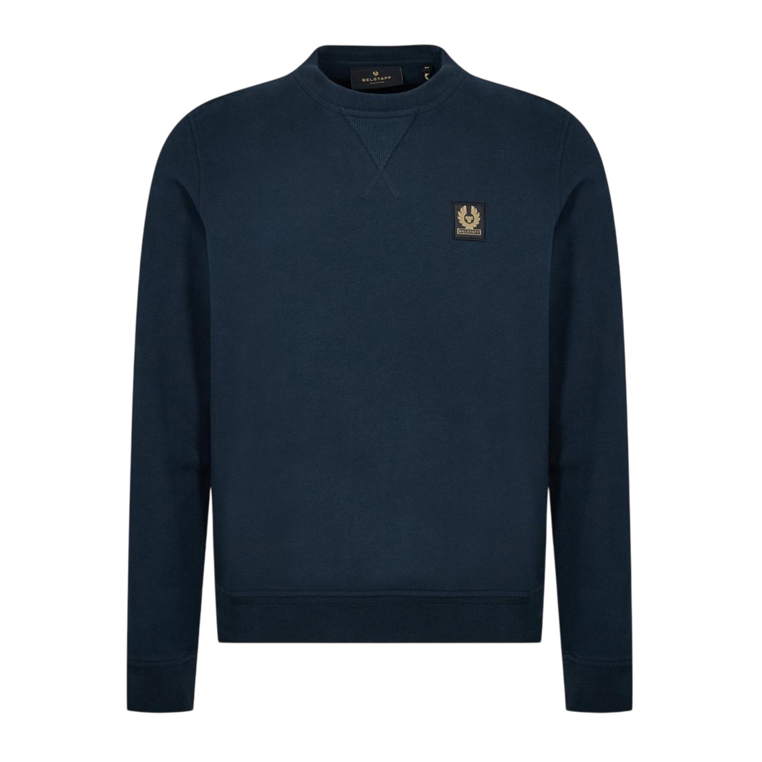 Ink - Front - Belstaff Mens Embroidered Logo Cotton Sweatshirt