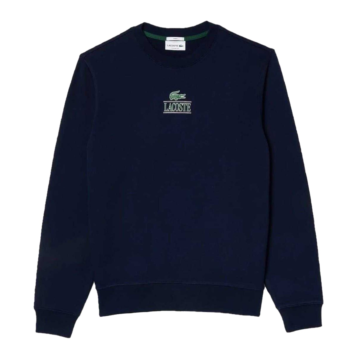 Navy Blue - Front - Lacoste Unisex Adult Logo Sweatshirt