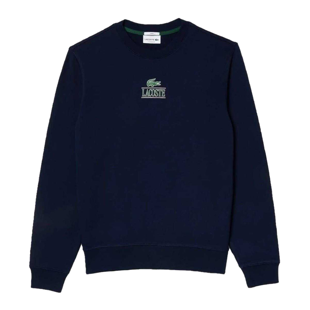 Navy Blue - Front - Lacoste Unisex Adult Logo Sweatshirt