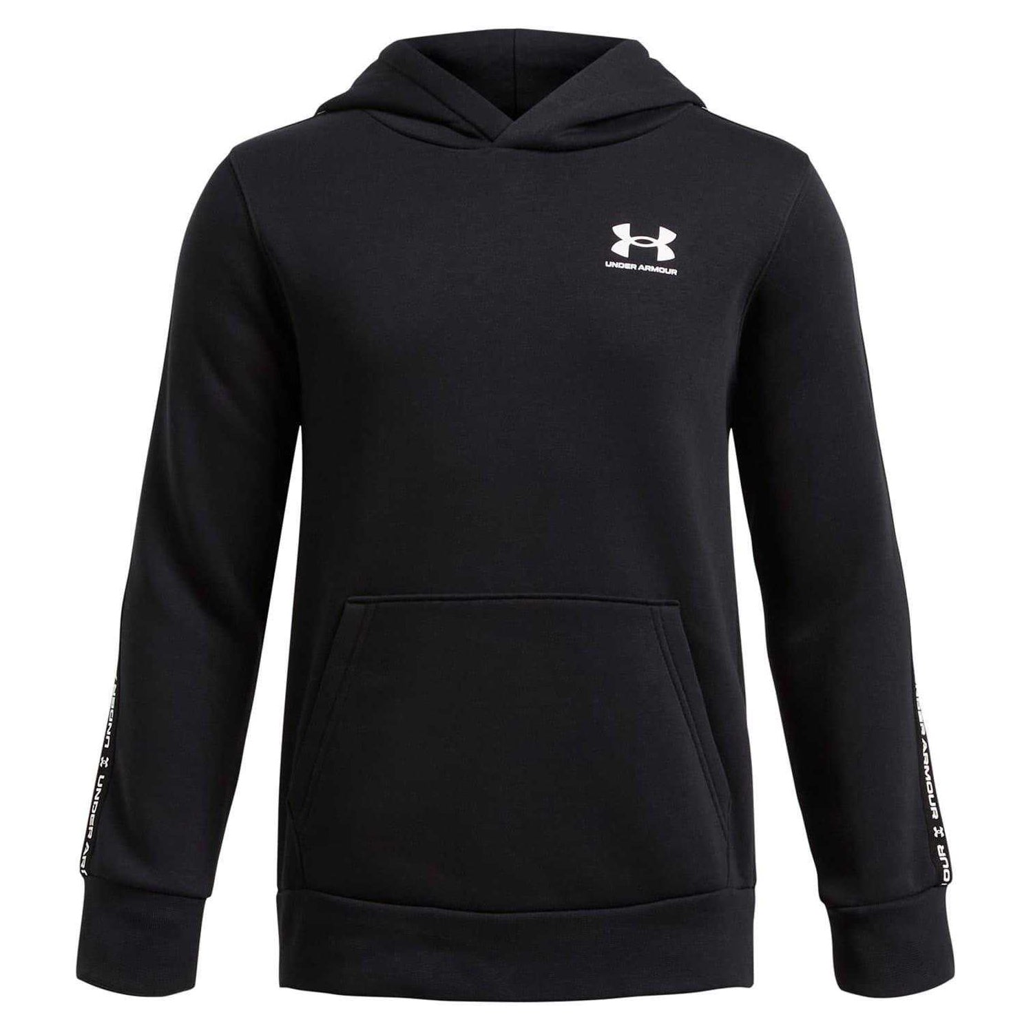 Black - Front - Under Armour Boys Regular Hoodie
