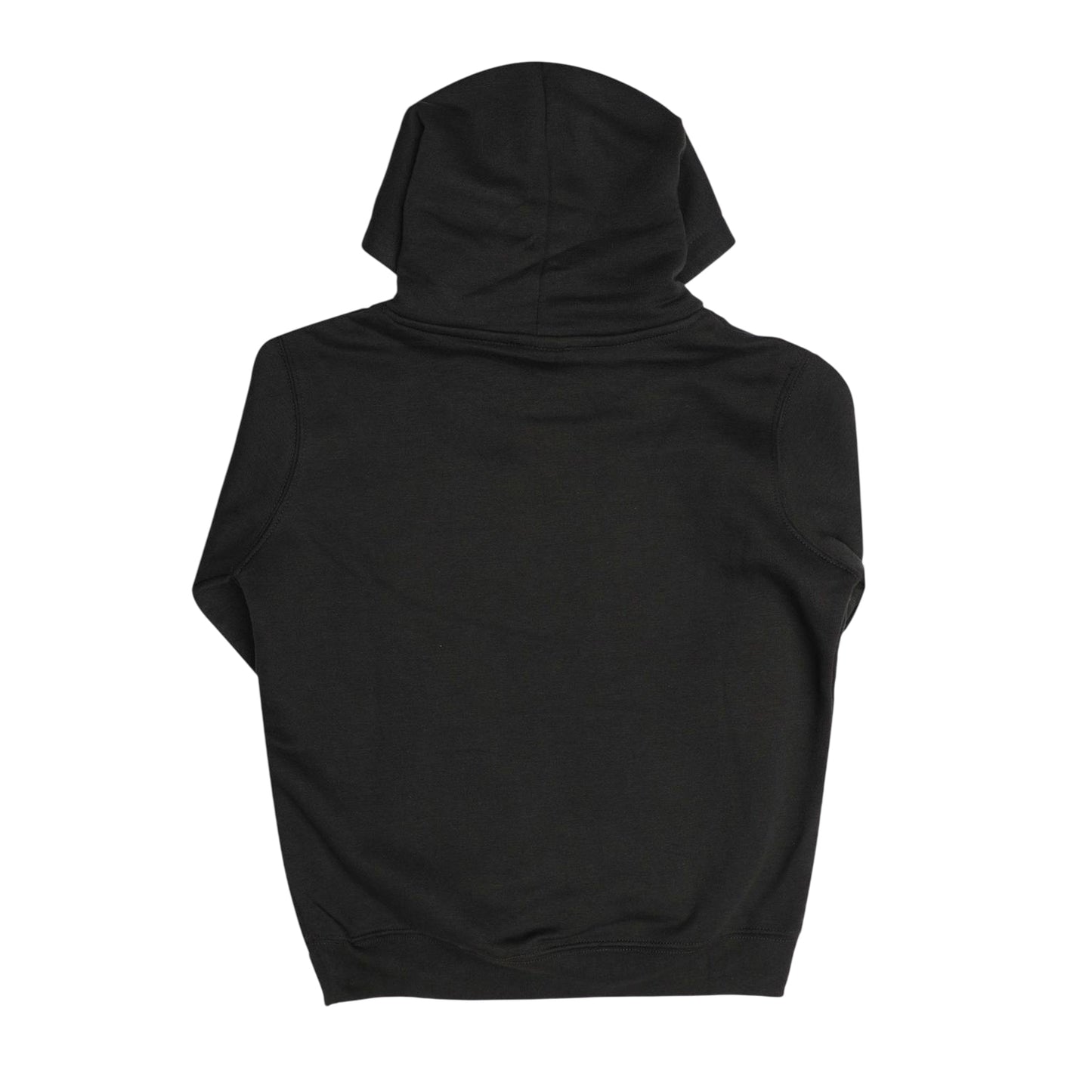 Black - Back - Hype Childrens-Kids Hooded Regular Long-Sleeved Sweatshirt